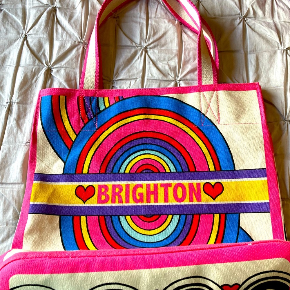 Brighton canvas tote bag